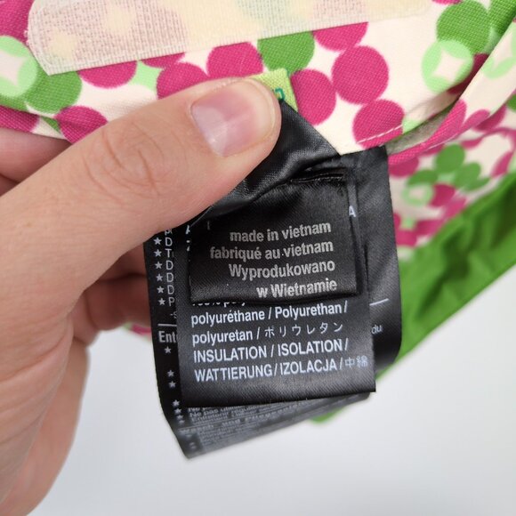 Burton Girls Reversible Puffer Vest XL Pink Green Outdoor Preppy Cold Weather - Picture 9 of 14